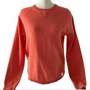 Matinique crew neck coral sweater size med VGUC